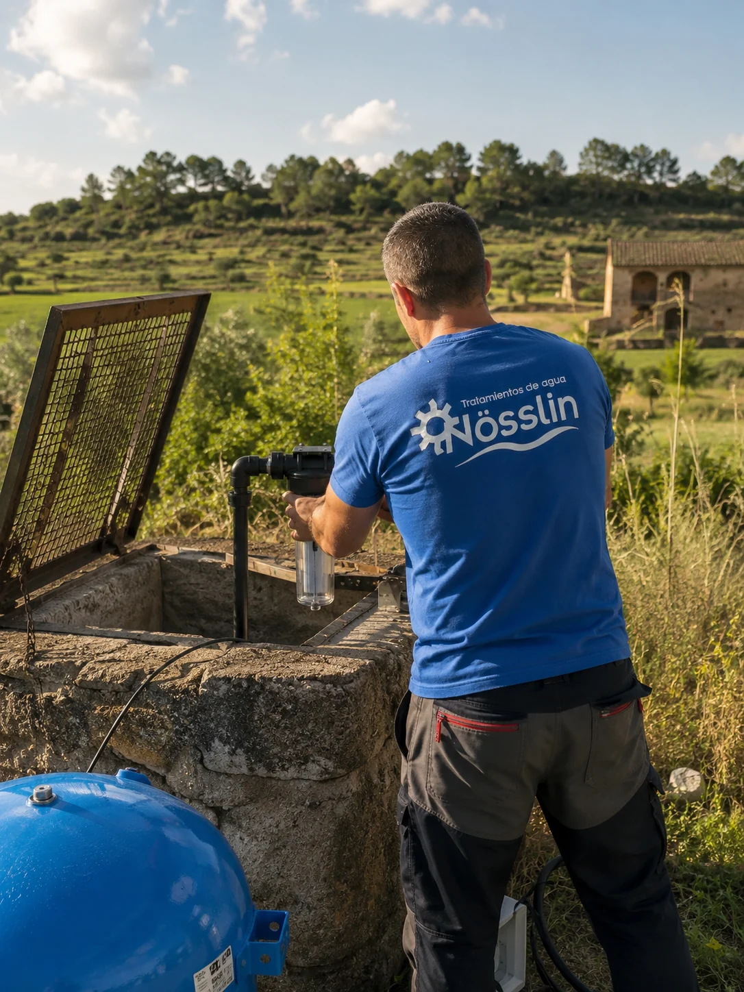 Tratamiento de agua de pozo y captación propia en Aragón